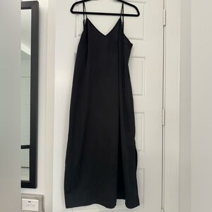 A New Day Women's Spaghetti Strap Long Dress - Black - Large